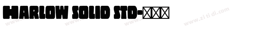 Harlow solid std字体转换